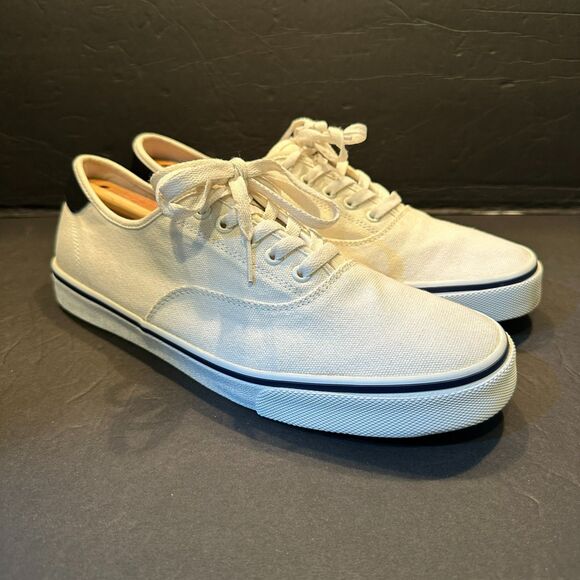 Old Navy White Canvas Classic Comfort Sneaker Men's Size 10 - Picture 5 of 9